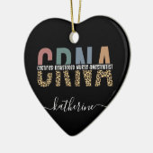Individueller CRNA zertifizierter Krankenpfleger Keramik Ornament (Links)
