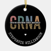 Individueller CRNA zertifizierter Krankenpfleger Keramik Ornament (Vorne)