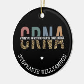Individueller CRNA zertifizierter Krankenpfleger Keramik Ornament (Links)