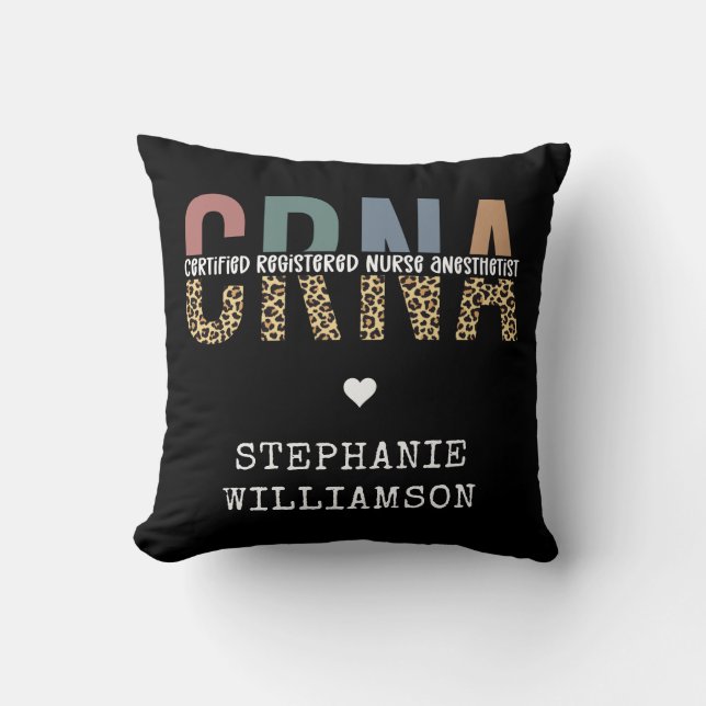 Individueller CRNA zertifizierter Krankenpfleger Kissen (Vorderseite)