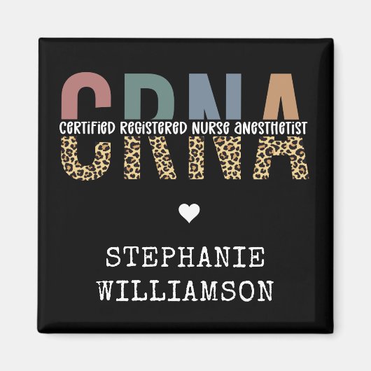 Individueller CRNA zertifizierter Krankenpfleger Magnet (Vorne)
