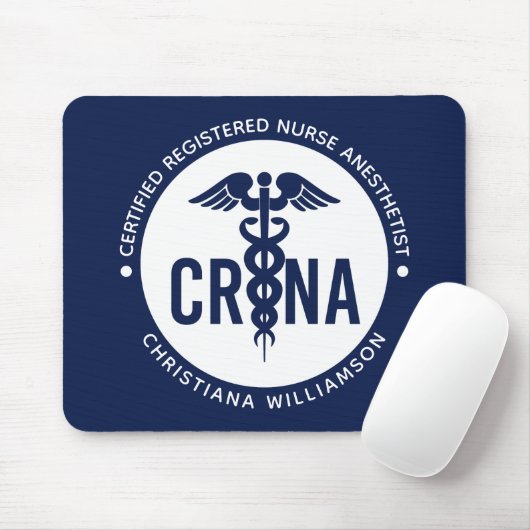 Individueller CRNA zertifizierter Krankenpfleger Mousepad (Mit Mouse)
