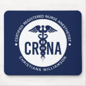 Individueller CRNA zertifizierter Krankenpfleger Mousepad (Vorne)