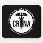 Individueller CRNA zertifizierter Krankenpfleger Mousepad (Vorne)