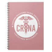 Individueller CRNA zertifizierter Krankenpfleger Notizblock (Vorderseite)