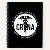 Individueller CRNA zertifizierter Krankenpfleger Notizblock (Vorderseite)