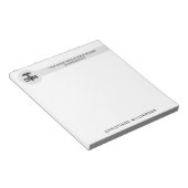 Individueller CRNA zertifizierter Krankenpfleger Notizblock (angewinkelt)