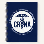 Individueller CRNA zertifizierter Krankenpfleger Notizblock (Vorderseite)