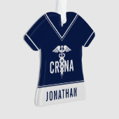 Individueller CRNA zertifizierter Krankenpfleger Ornament (Vorderseite)