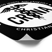 Individueller CRNA zertifizierter Krankenpfleger Poster (Ecke)