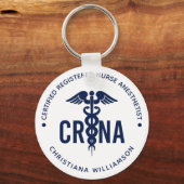 Individueller CRNA zertifizierter Krankenpfleger Schlüsselanhänger (Vorderseite)