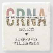 Individueller CRNA zertifizierter Krankenpfleger Steinuntersetzer (Vorderseite)