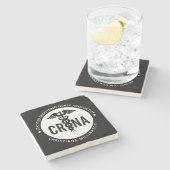 Individueller CRNA zertifizierter Krankenpfleger Steinuntersetzer (Seitenansicht)