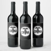 Individueller CRNA zertifizierter Krankenpfleger Weinetikett (Flaschen)