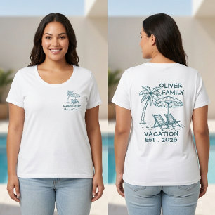 Individueller Familienurlaub 2026 Damen Große Größe T-Shirt
