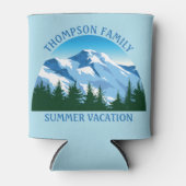 Individueller Familienurlaub Blaue Berglandschaft Dosenkühler (Vorderseite)