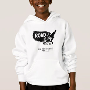 Individueller Familienurlaub Family Road Trip US Hoodie
