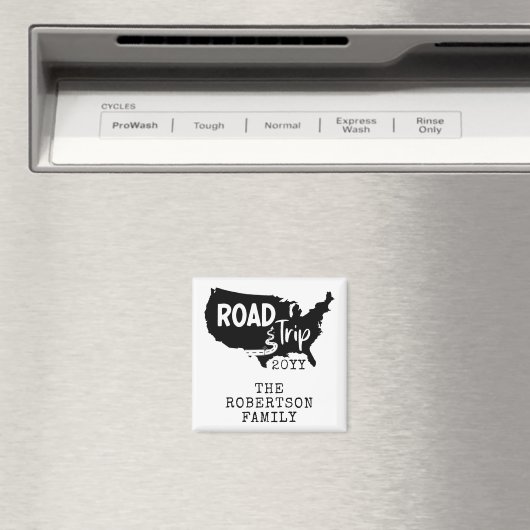Individueller Familienurlaub | Family Road Trip US Magnet (In Situ (Geschirrspüler))
