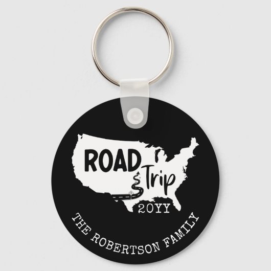 Individueller Familienurlaub | Family Road Trip US Schlüsselanhänger (Vorderseite)