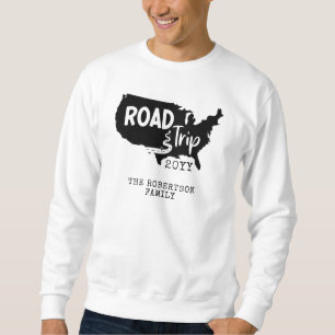 Individueller Familienurlaub Family Road Trip US Sweatshirt