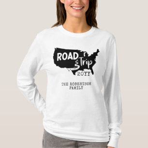 Individueller Familienurlaub Family Road Trip US T-Shirt