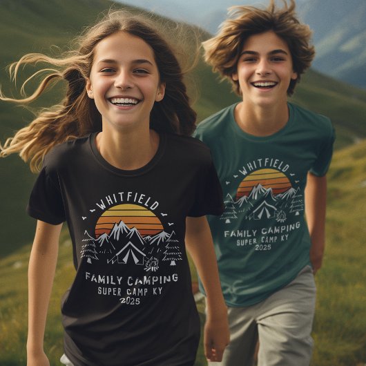 Individueller Familienurlaub Matching Camping Son T-Shirt