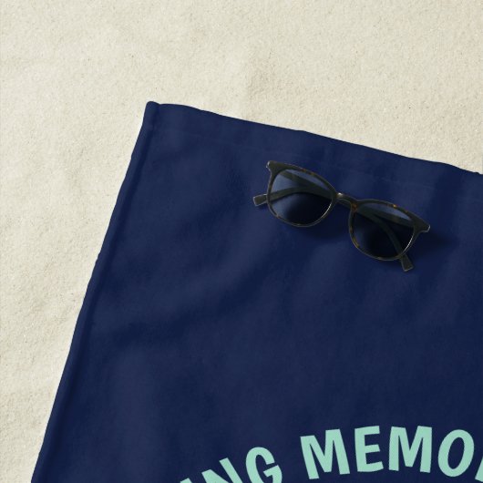 Individueller Familienurlaub Retro Tropical Beach Strandtuch (Beispiel)