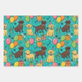 individueller, fantastischer Labrador Retriever Ge Geschenkpapier Set (Vorderseite 2)