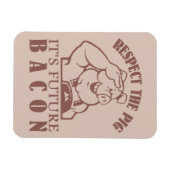 Individueller Farbmagnet von PIG BIS BACON Magnet (Horizontal)