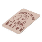 Individueller Farbmagnet von PIG BIS BACON Magnet (Linke Seite)