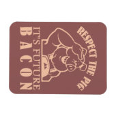 Individueller Farbmagnet von PIG BIS BACON Magnet (Horizontal)