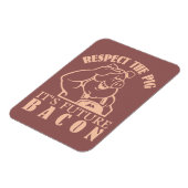 Individueller Farbmagnet von PIG BIS BACON Magnet (Linke Seite)