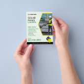 Individueller Flyer für das Solargeschäft (Gruppe)