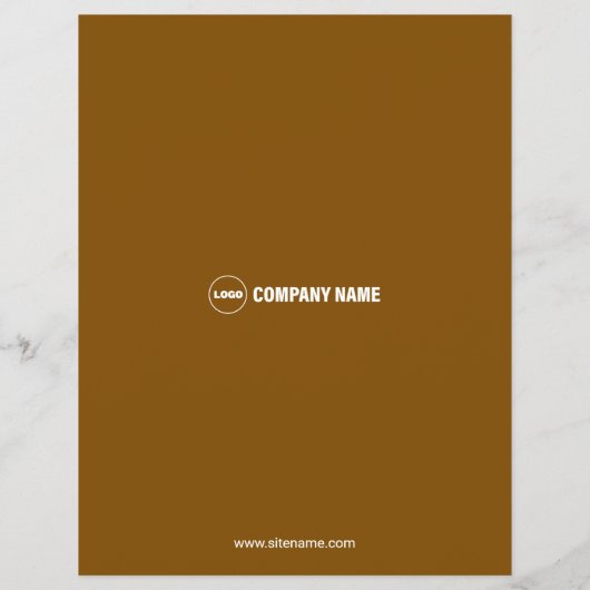 Individueller Flyer für private Koch (Hinten)