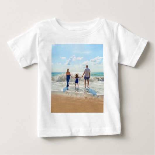 Individueller Foto Baby T - Shirt mit Ihrem Foto D (Vorderseite)