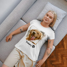 Individueller Foto- und Namensgeber T - Shirt mit