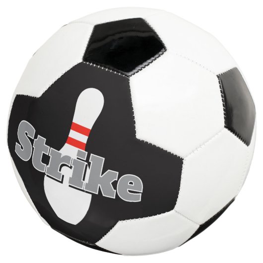 Individueller Fußball mit Bowling-Pin-Druck (Dreiviertel)