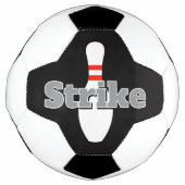 Individueller Fußball mit Bowling-Pin-Druck (Vorderseite)