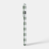 Individueller Gingham-Handyhülle-Geschenk für Mama iPhone Hülle (Linke Seite)