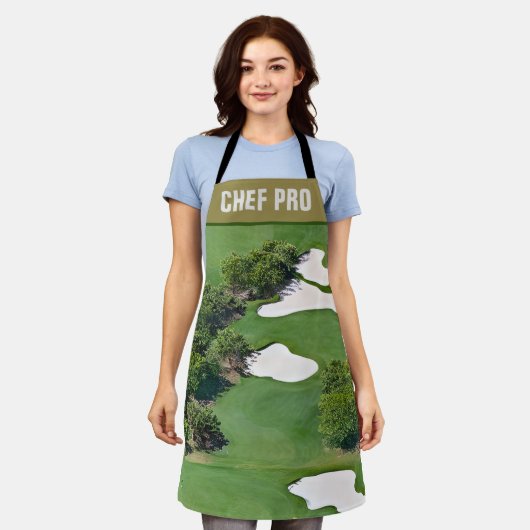 Individueller Golfplatz in der ganzen Welt über di Schürze (Getragen)