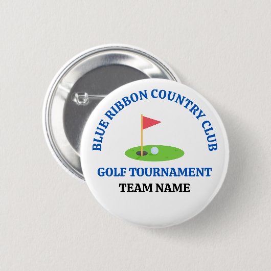 Individueller Golfplatz oder Country Club Button (Vorne & Hinten)