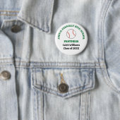 Individueller Grün-Schulbaseballspieler Button (Beispiel)