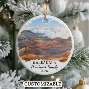 Individueller Haleakalā-Nationalpark Benutzerdefin Keramik Ornament