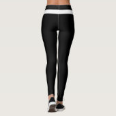 Individueller Haustierliebhaber-Script-Text Schwar Leggings (Rückseite)