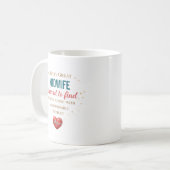 Individueller Hebammen-Dankbarkeitszitat Kaffeetasse (Vorderseite Links)