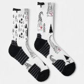 Individueller Hochleistungs-Athletic-Crew-Sock Socken (Rechts)