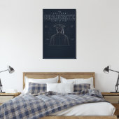 Individueller Hochschulplan Absolvent 2026 Leinwanddruck (Insitu (Schlafzimmer))