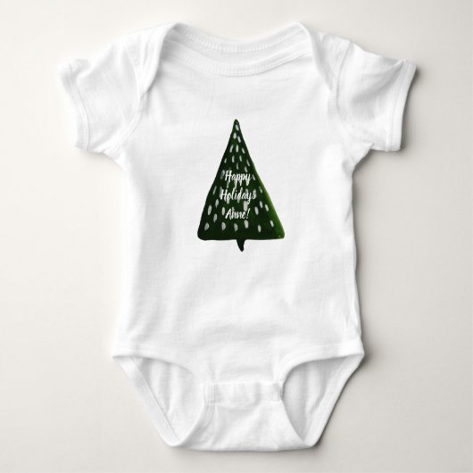 Individueller Holiday Baby Bodysuit Baby Strampler (Vorderseite)
