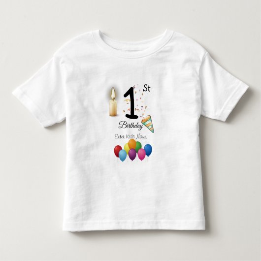 Individueller Kindergeburtstag-T - Shirt (Vorderseite)