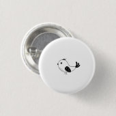 Individueller Kleiner Vogel Button (Vorne & Hinten)